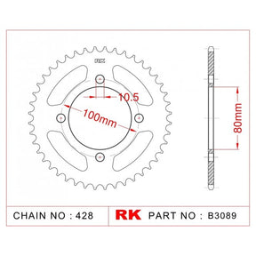 RK Standard Kit Suzuki GZ125 Marauder 98-11