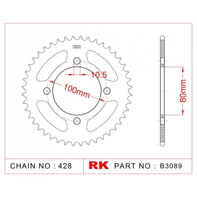 RK Standard Kit Suzuki GZ125 Marauder 98-11
