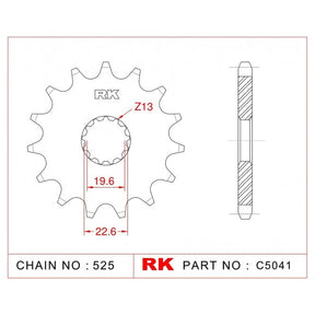 RK Standard Kit Suzuki SV650 S-L0 / L1 / L2 / L3 10-13