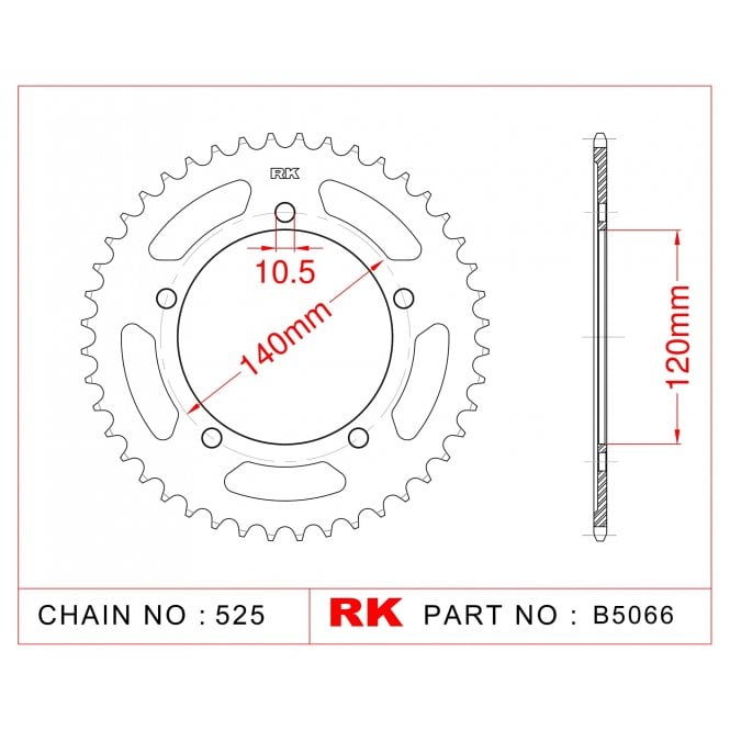RK Standard Kit Suzuki DL650 VSTROM 04-06