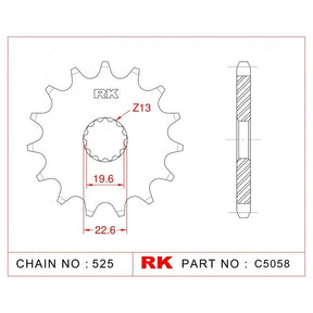 RK Standard Kit Suzuki GSF400 L / M / N Bandit 90-92