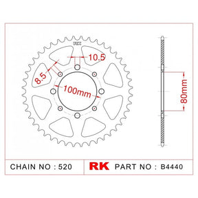 RK Standard Kit Suzuki RG250 WD / WE Gamma 83-84