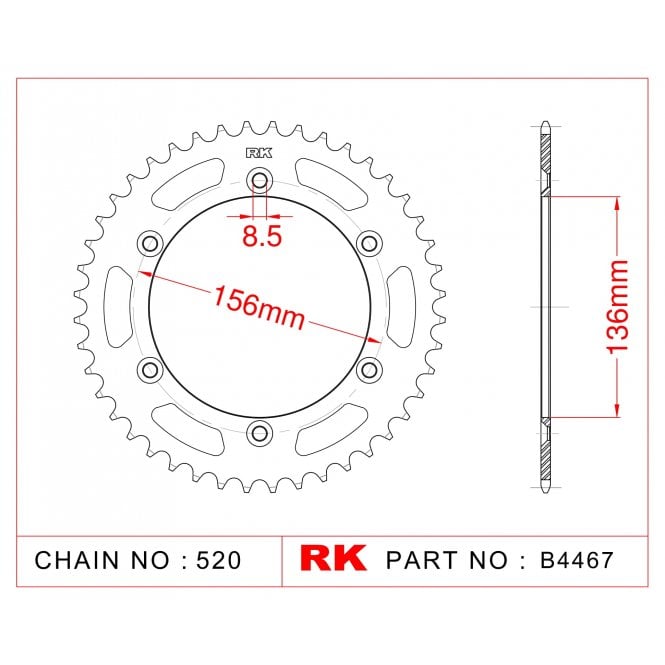 RK Standard Kit Suzuki DR400 ST/SV/SX/SZ 79-82