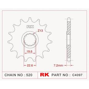 RK Standard Kit Suzuki DR400 ST/SV/SX/SZ 79-82