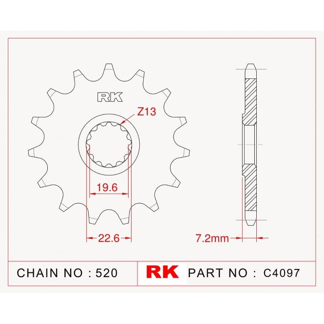 RK Standard Kit Suzuki DR400 ST/SV/SX/SZ 79-82