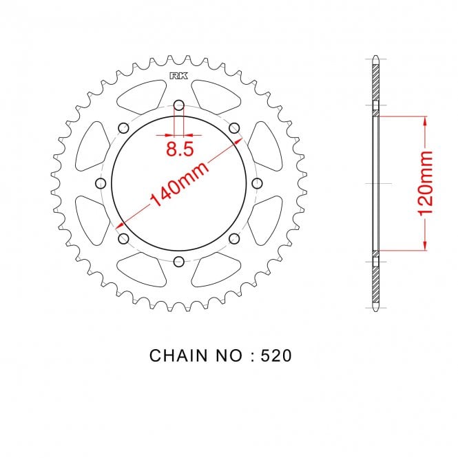 RK Standard Kit Kawasaki KLR650 C1-C8 95-03