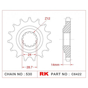 RK Standard Kit Kawasaki GPz1100 E-1 E3 ZX1100 E1-E3 95-97