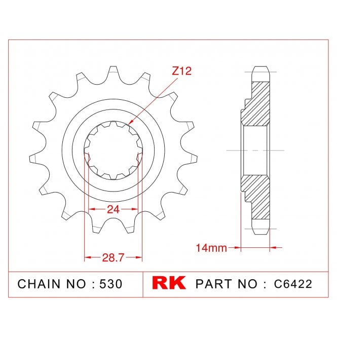 RK Standard Kit Kawasaki GPz1100 E-1 E3 ZX1100 E1-E3 95-97