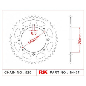 RK Standard Kit Kawasaki KLE500 A7 - 14 97-05