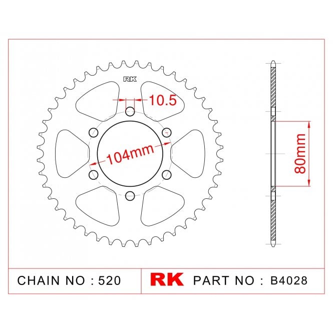 RK Standard Kit Kawasaki ZX-6RR (ZX600 N1 / N6F) Ninja 05 - 06