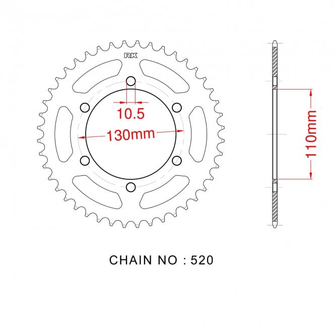 RK Standard Kit Kawasaki EL250 Eliminator Chopper 91-96