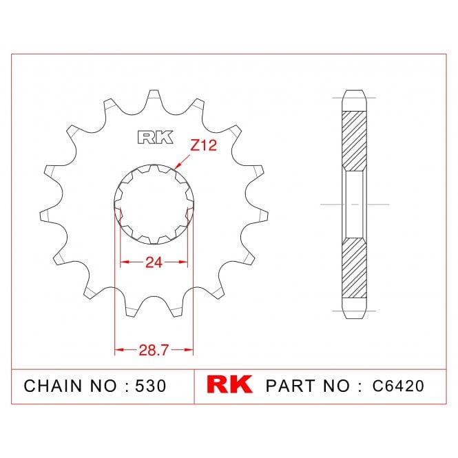 RK Standard Kit Kawasaki GPZ900 R A1-A6 (ZX900A) Ninja 84-89