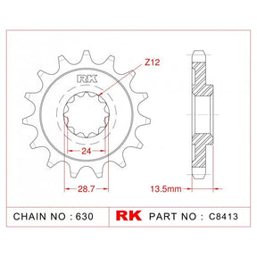 RK Standard Kit Kawasaki GPZ1100 ZX1000 B1/B2 81-82