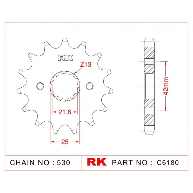 RK Standard Kit Kawasaki Z400F (ZR400 A1 / B1) 83 - 85
