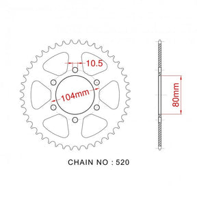 RK Standard Kit Kawasaki Z400 F2 ZX400C2 84 - 87