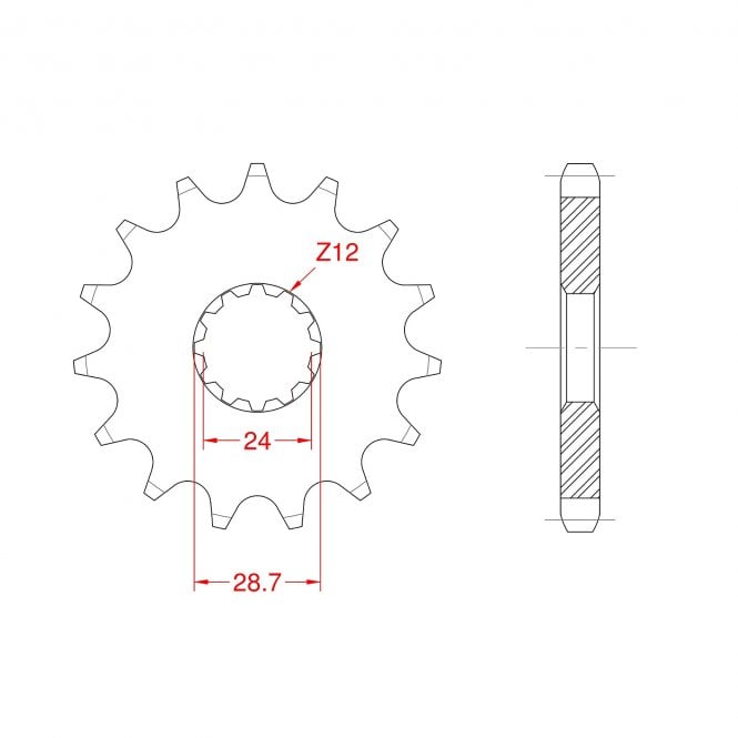 RK Standard Kit Kawasaki GPZ750 R (ZX750 G2-G3) 85-88
