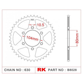 RK Standard Kit Kawasaki Z1000 K1 / K2 /  LTD 81-82