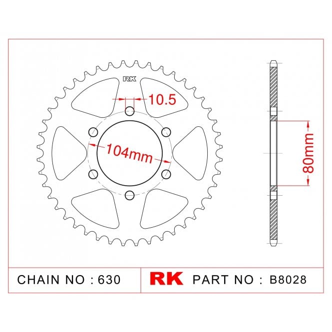 RK Standard Kit Kawasaki Z1000 K1 / K2 /  LTD 81-82