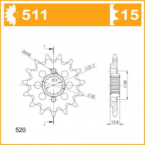 RK Standard Kit Kawasaki KLR650 (KL650A1-A3) (KL650B1) 87-90