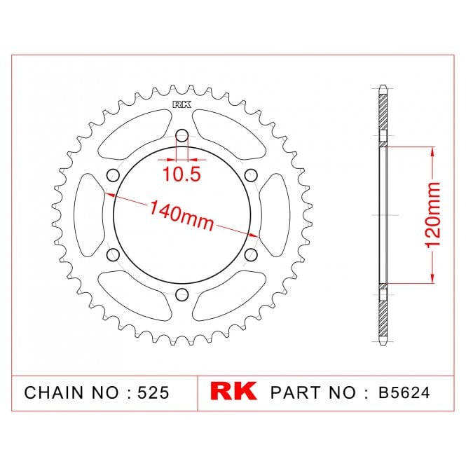 RK Standard Kit Kawasaki GPZ900 R A7-A13 (ZX900A) Ninja 90-96