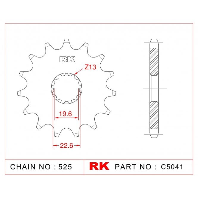 RK Standard Kit Kawasaki GPZ900 R A7-A13 (ZX900A) Ninja 90-96