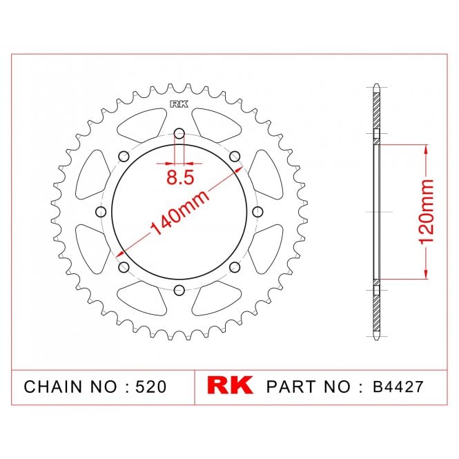 RK Standard Kit Kawasaki KLE500A1 - 6 91-96