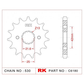 RK Standard Kit Kawasaki ZX600D1 - 4 ZZR600D 90-92