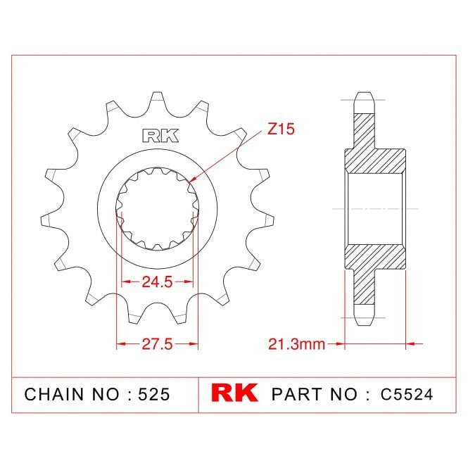 RK Standard Kit Aprilia 750 SHIVER SL 07-19 / GT ABS 09-16