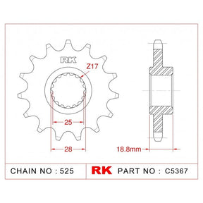 RK Standard Kit BMW F700GS 12-18