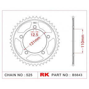 RK Standard Kit BMW S1000XR 2015 - 19