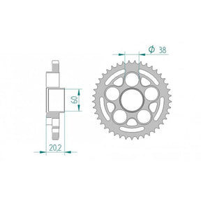 RK Standard OE Kit Ducati 848 Streetfighter 2011-2015