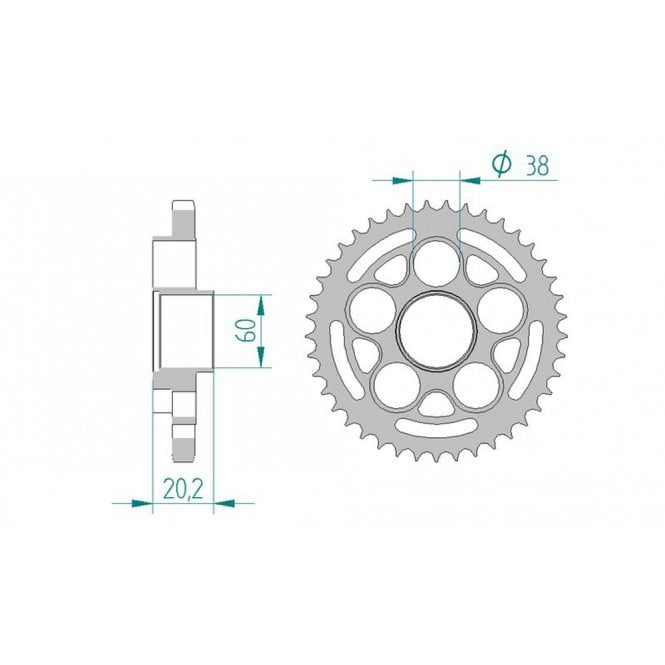 RK Standard OE Kit Ducati 848 Streetfighter 2011-2015