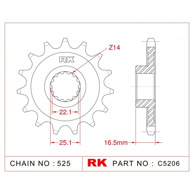 RK Standard OE Kit Ducati 848 Streetfighter 2011-2015