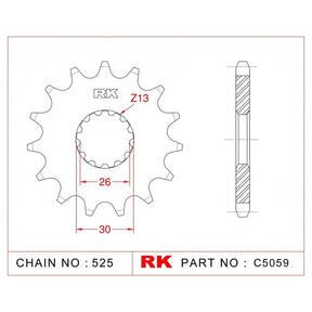 RK Standard Kit Triumph 800 America 02-06 (530 pitch)
