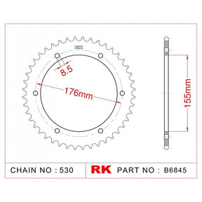 RK Standard Kit Triumph 1050 Speed TRIPLE 05-11