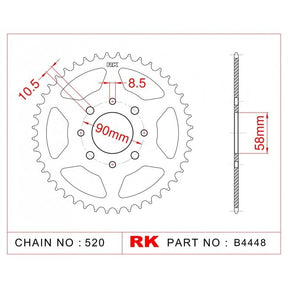 RK Standard Kit KTM 125 DUKE 11-13