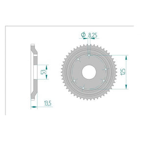 RK Standard Kit Derbi SENDA 50 SM RACER 02-03