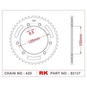 RK Standard Kit Derbi 50 SENDA SM X RACE / X-TREME 06-14