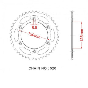 RK Standard Kit KTM 690 DUKE / R 08-15