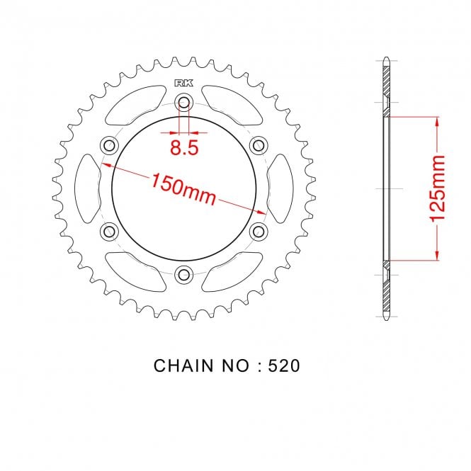 RK Standard Kit KTM 690 DUKE / R 08-15