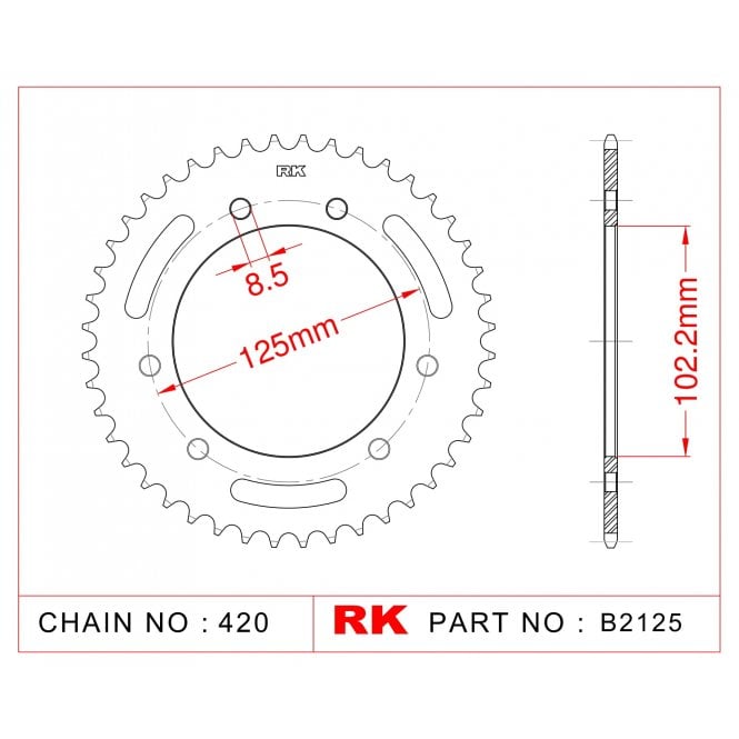 RK Standard Kit Derbi SENDA 50 R DRD RACING 11-12
