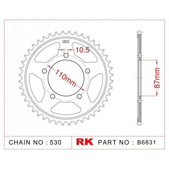 RK Standard Kit Suzuki GSXR750R 87-87