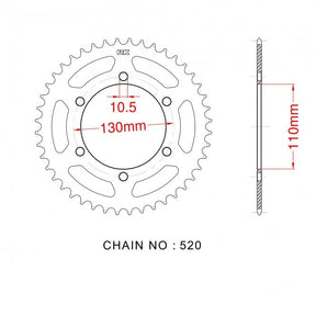 RK Standard Kit Kawasaki EX250E GPZ250R J 86-87