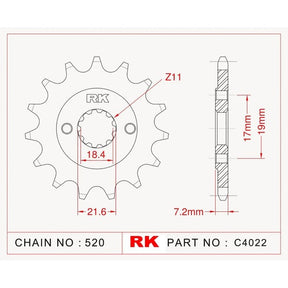 RK Xtreme Upgrade Kit Honda CBF250 05-09