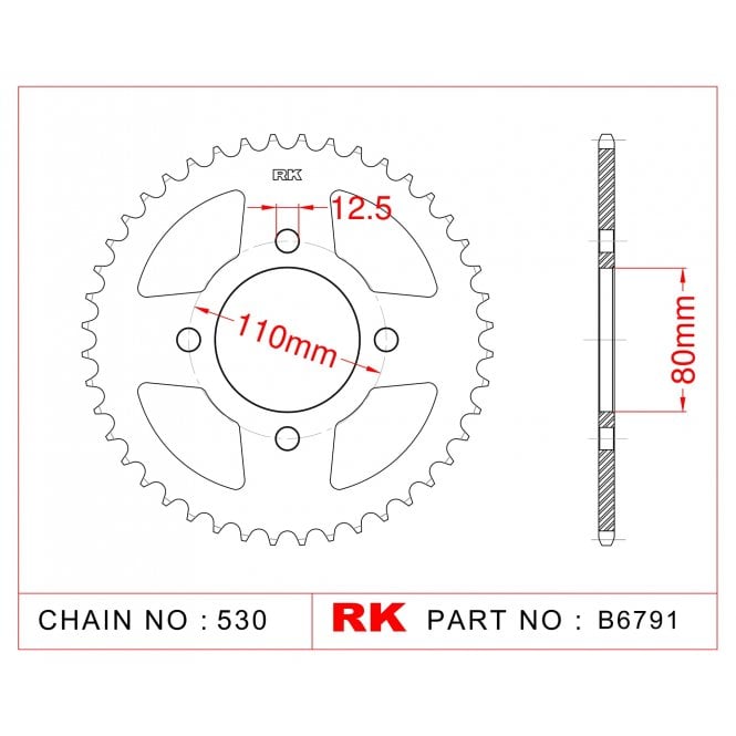 RK Upgrade Kit Honda CB650 SC Night Hawk 80-81