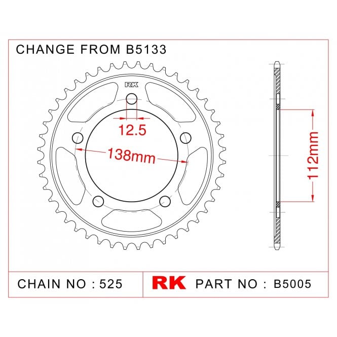 RK Upgrade Kit Honda CBR600FV / W 97-98