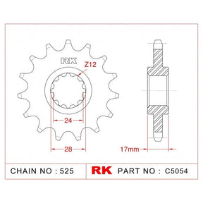 RK Upgrade Kit Honda CBF600 N/S/ ABS PC38 04 - 07