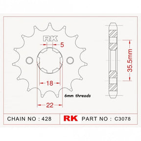 RK Xtreme Upgrade Kit Yamaha TW125 99-02