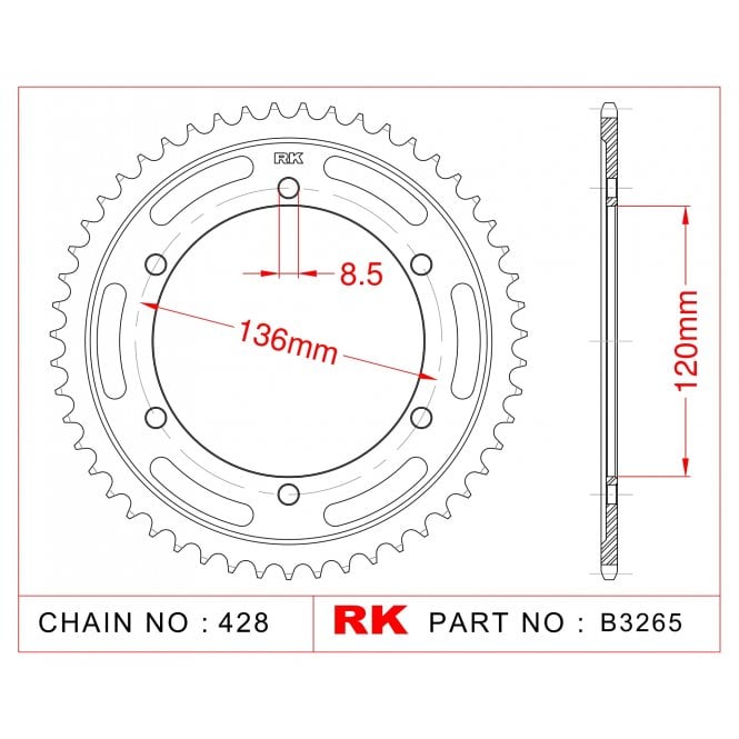 RK Upgrade Kit Yamaha FZR250 Fazer (1HX / IKG) - Japan 85-86