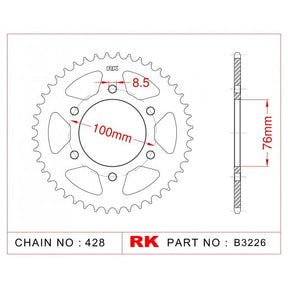 RK Xtreme Upgrade kit Yamaha YS125 17-19